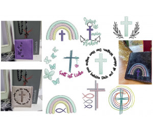 Stickserie ITH -  Rosenkranztasche Vol. 2